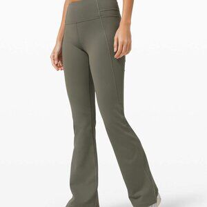 Lululemon Groove Pant Flare 32" Grey Sage Size 2